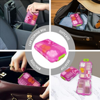 Mrorea Portable 7-Day Mini Pill Organizer Case