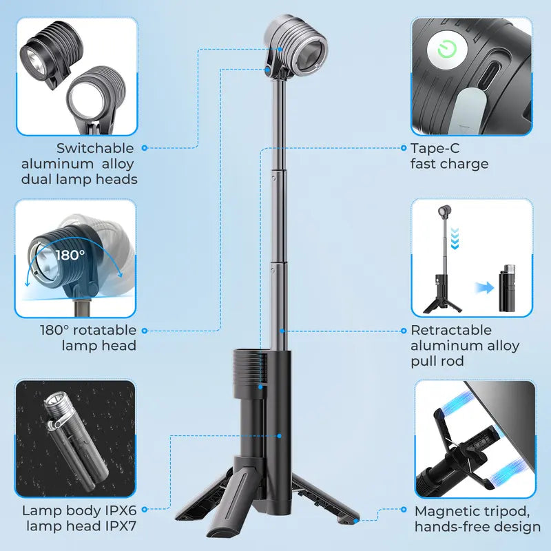 Mrorea 2 in 1 Mini Camping Lights