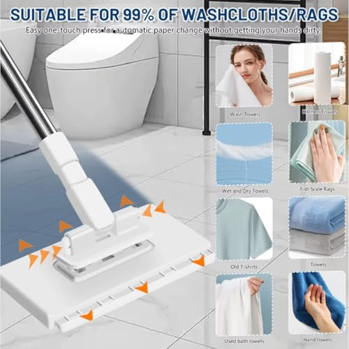 Mrorea Automatic Cloth Changing Mini Mop