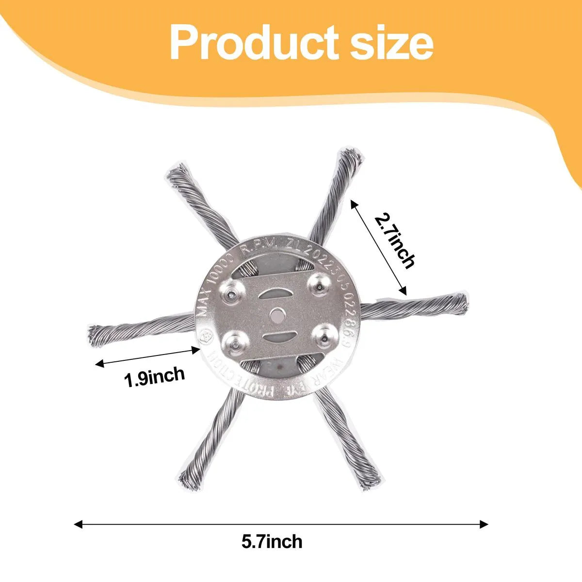 Mrorea Heavy Duty Steel Weed Trimmer Blade