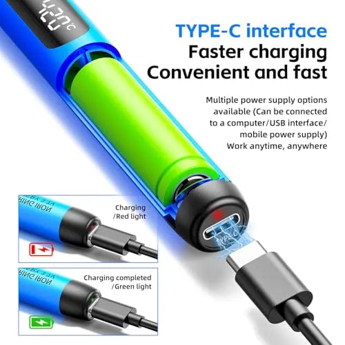 Mrorea USB Rechargeable Digital Soldering Iron Kit