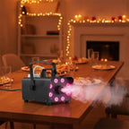 Metal fog machine with heat-dissipation vents