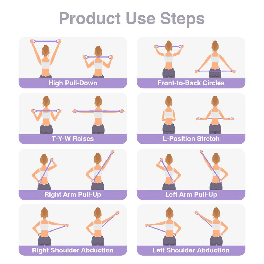 Mrorea Figure 8 Silicone Resistance Band