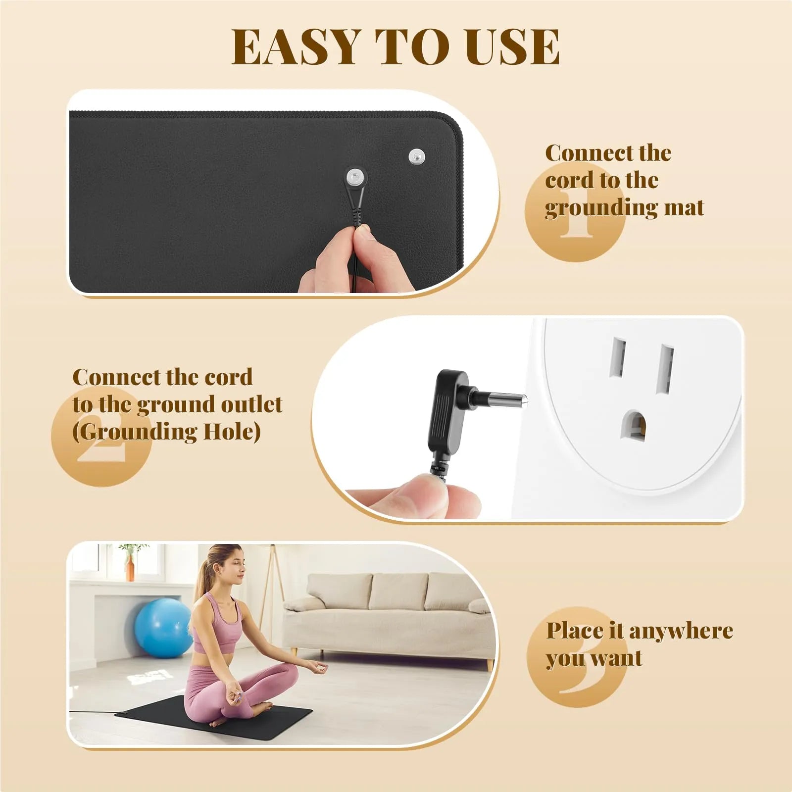Mrorea Conductive Grounding Therapy Mat
