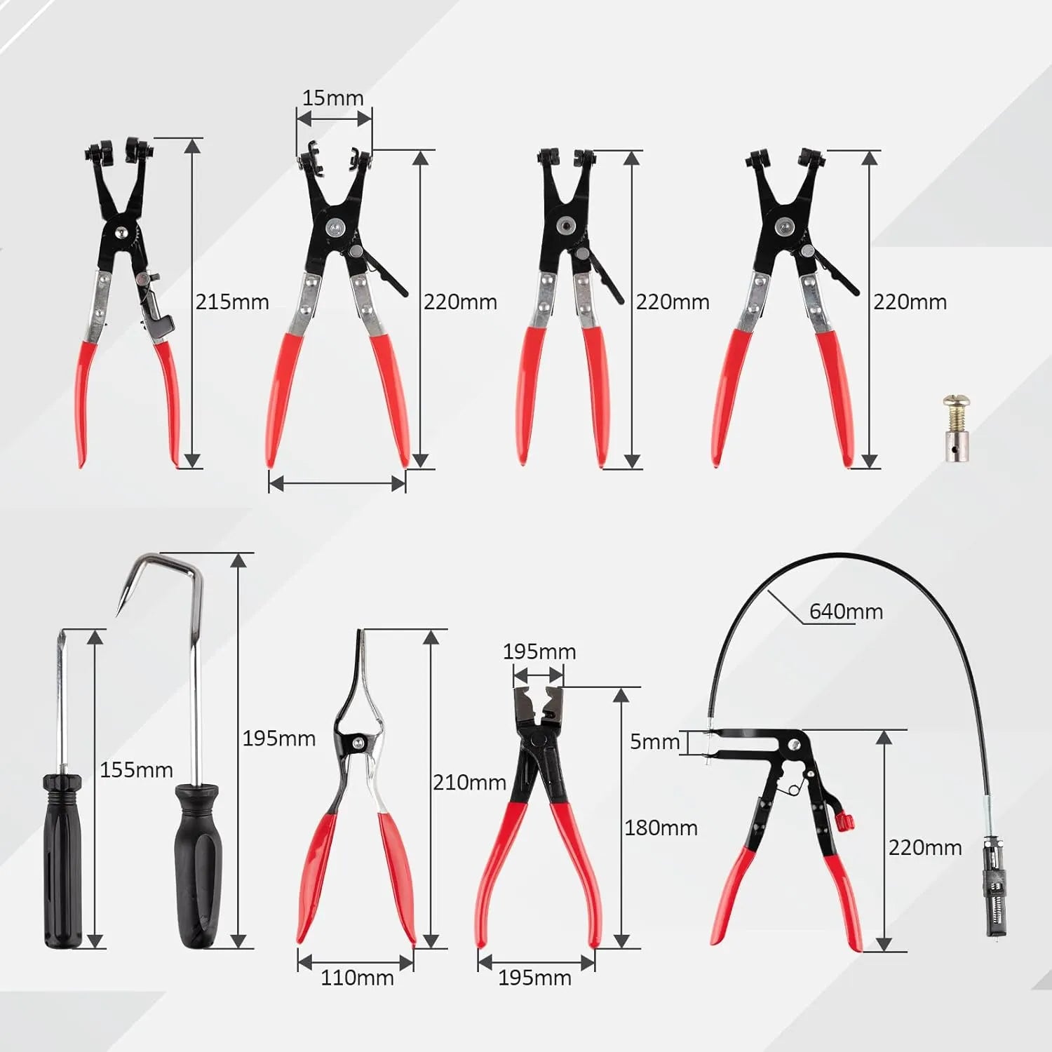 Mrorea Flexible Hose Clamp Pliers Set
