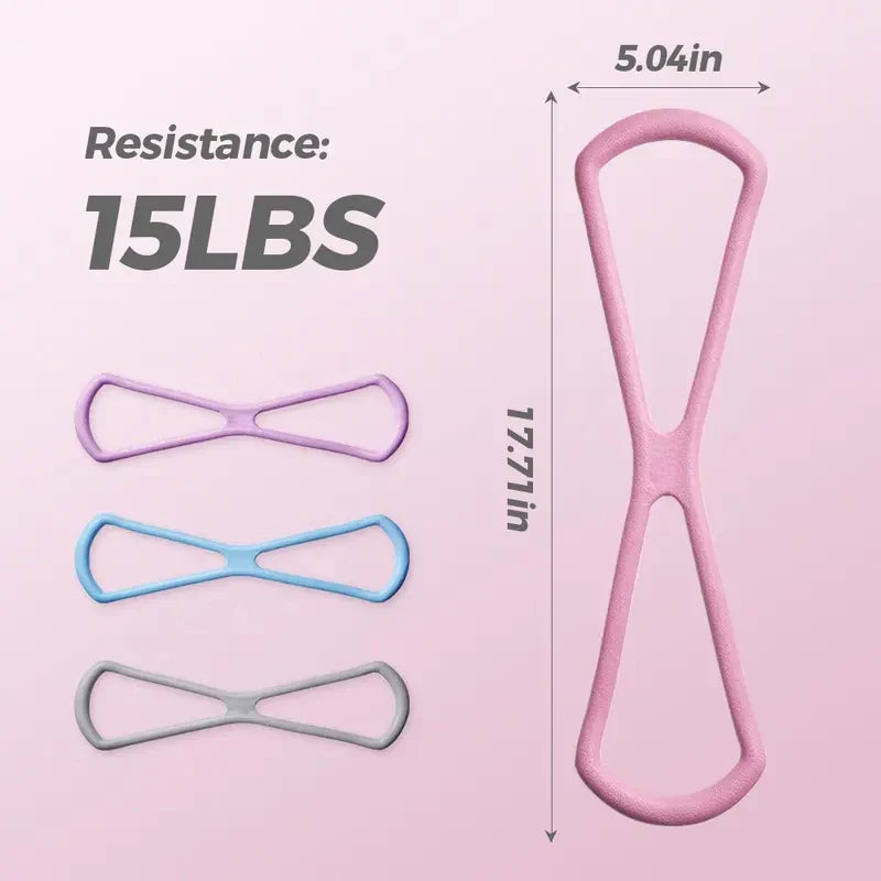 Mrorea Figure 8 Silicone Resistance Band