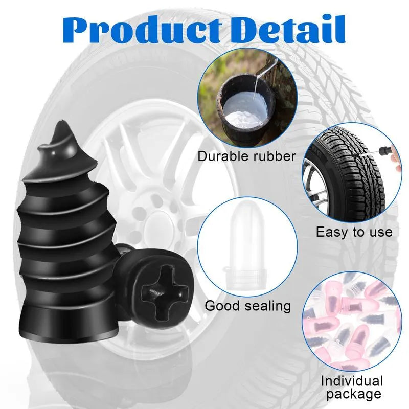 Mrorea Self Sealing Rubber Tire Repair Nail Kit