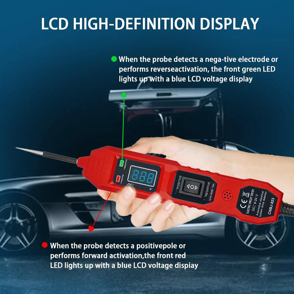Mrorea Multifunctional Digital Automotive Circuit Tester