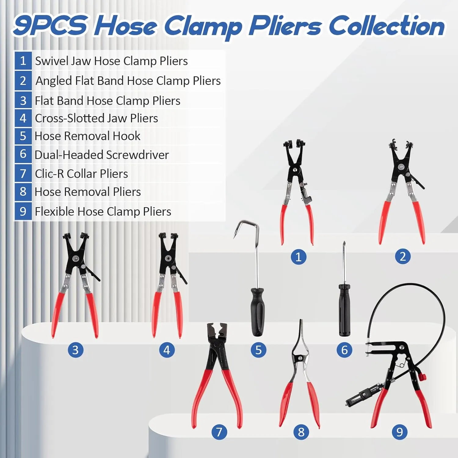 Mrorea Flexible Hose Clamp Pliers Set