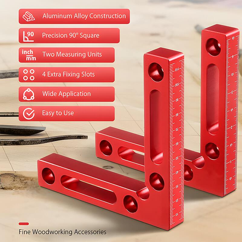 Mrorea Precision Right Angle Positioning Squares Ruler Clamp