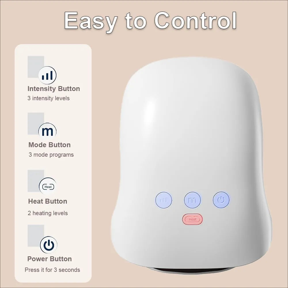 Mrorea Heated Compression Cordless Hand Massager