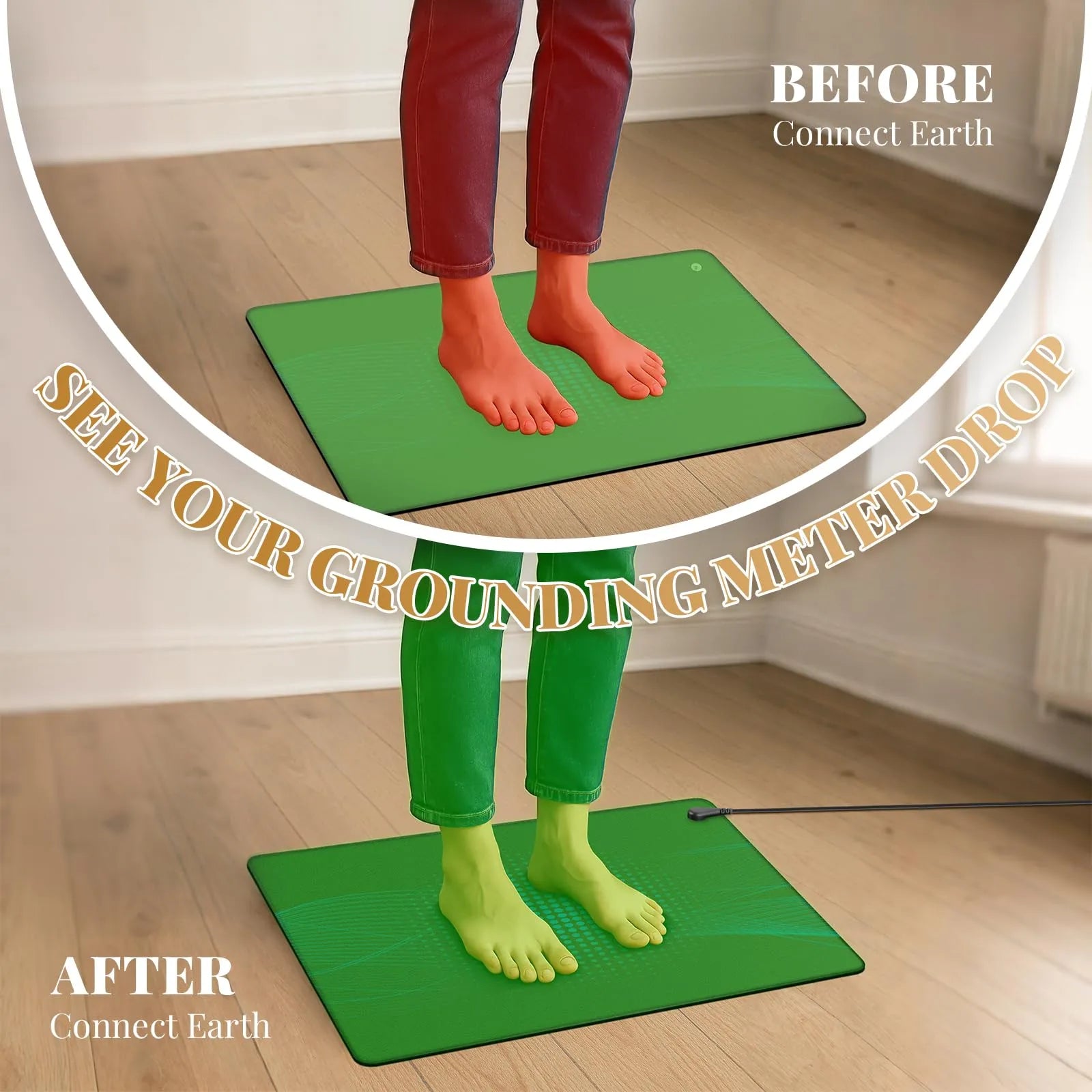 Mrorea Conductive Grounding Therapy Mat