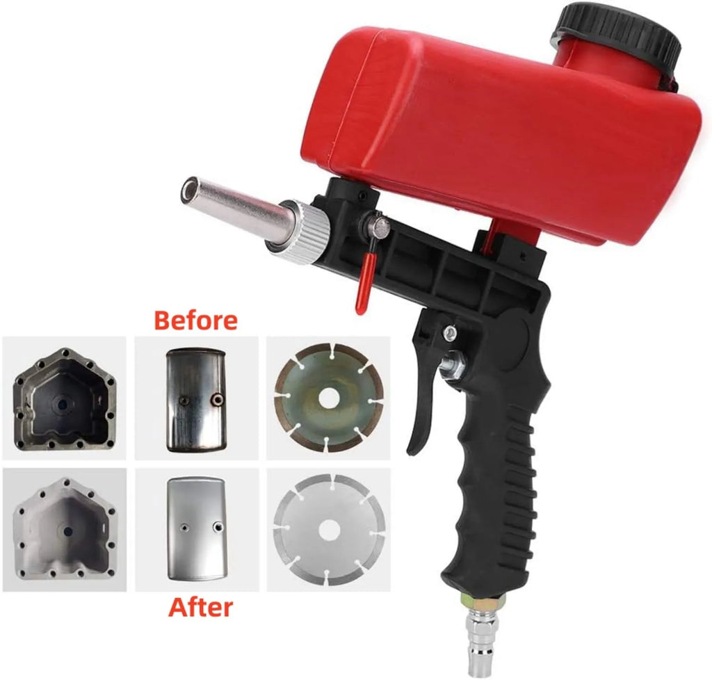 Mrorea Portable 90 PSI Pneumatic Sandblaster Gun Kit