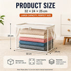 Mrorea Portable Large Heavy-Duty Thick Plastic Clear Storage Box