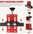 Mrorea Aluminum Alloy Adjustable Cabinet Door Mounting Jig