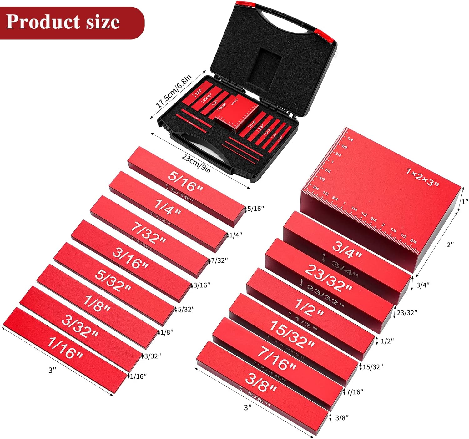 Mrorea Setup Blocks Height Gauge Set