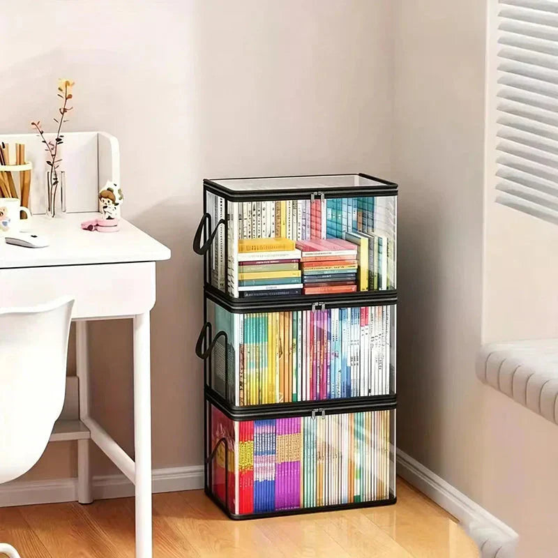 Mrorea Portable Large Heavy-Duty Thick Plastic Clear Storage Box