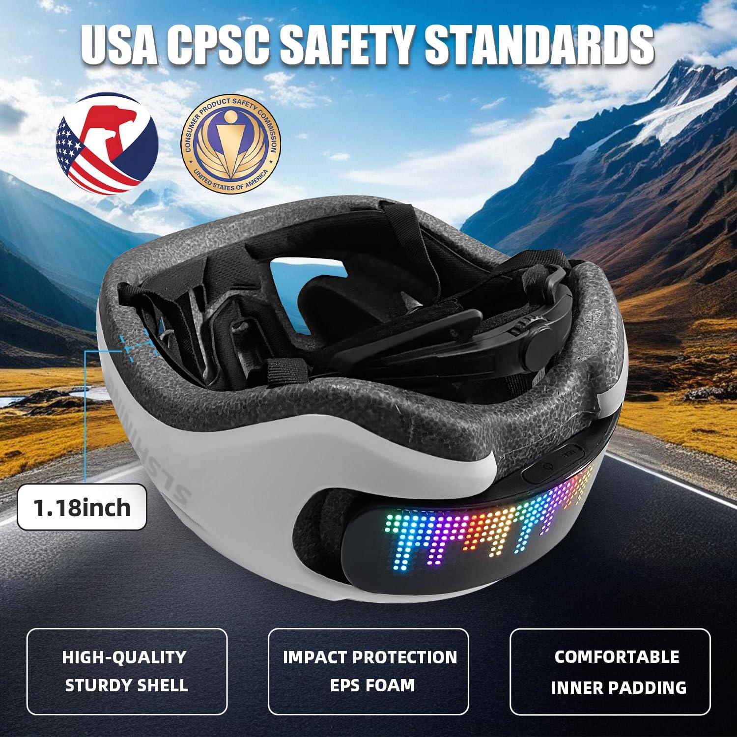 Mrorea Smart Bike Helmet with Light