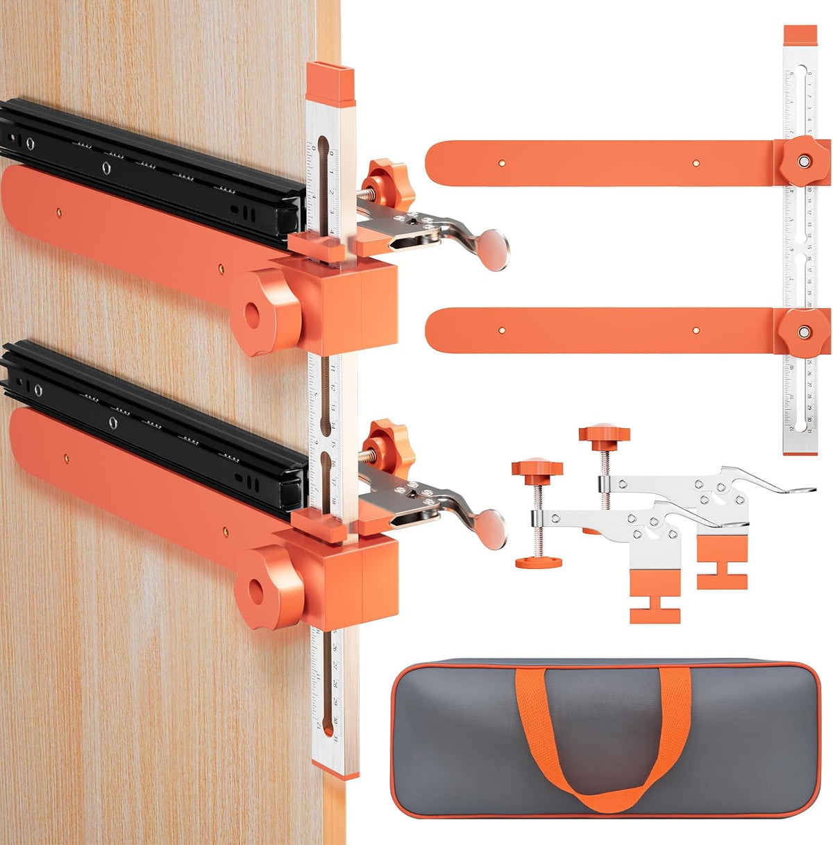 Mrorea magnetic drawer slide installation bracket 2-layer configuration