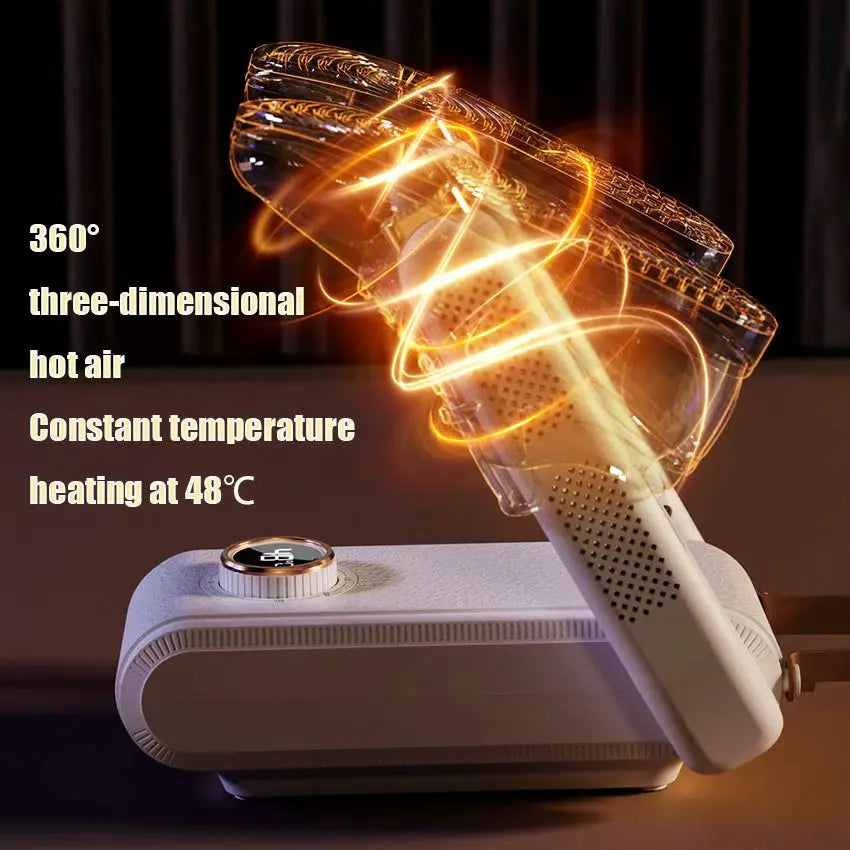 Mrorea 360° Digital Hot Air Shoe Dryer with Temperature Display