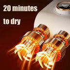 Mrorea 360° Digital Hot Air Shoe Dryer with Temperature Display
