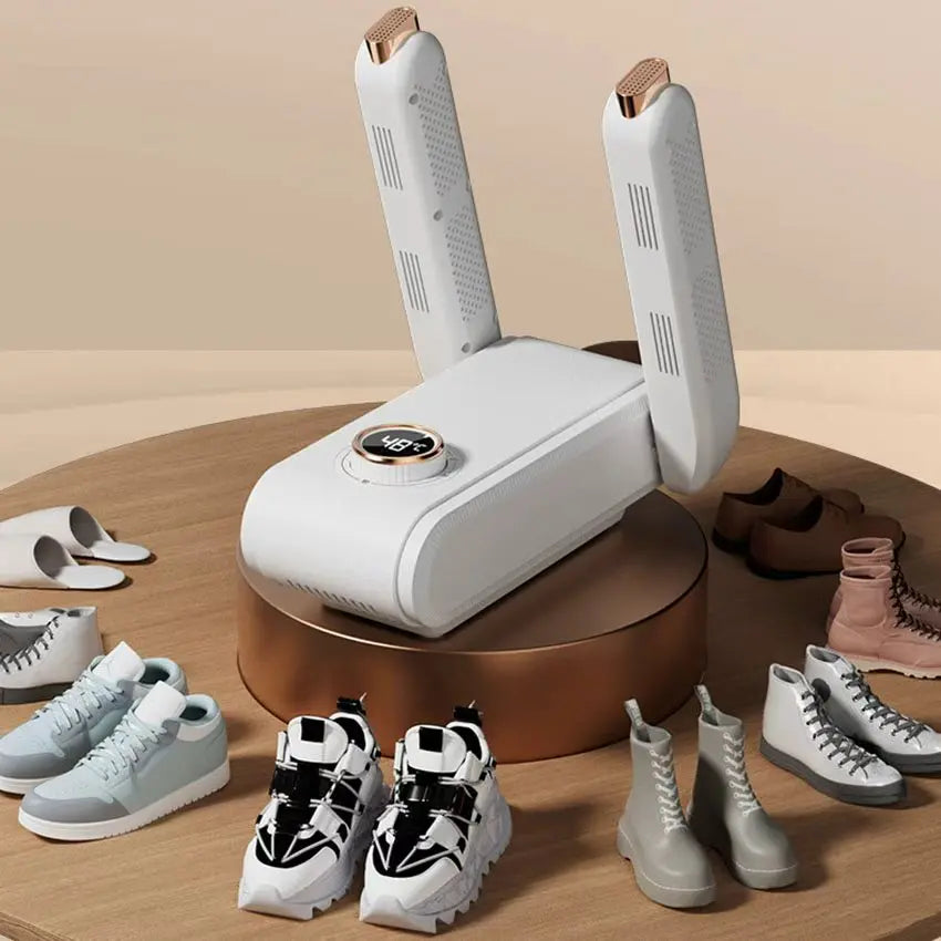 Mrorea 360° Digital Hot Air Shoe Dryer with Temperature Display