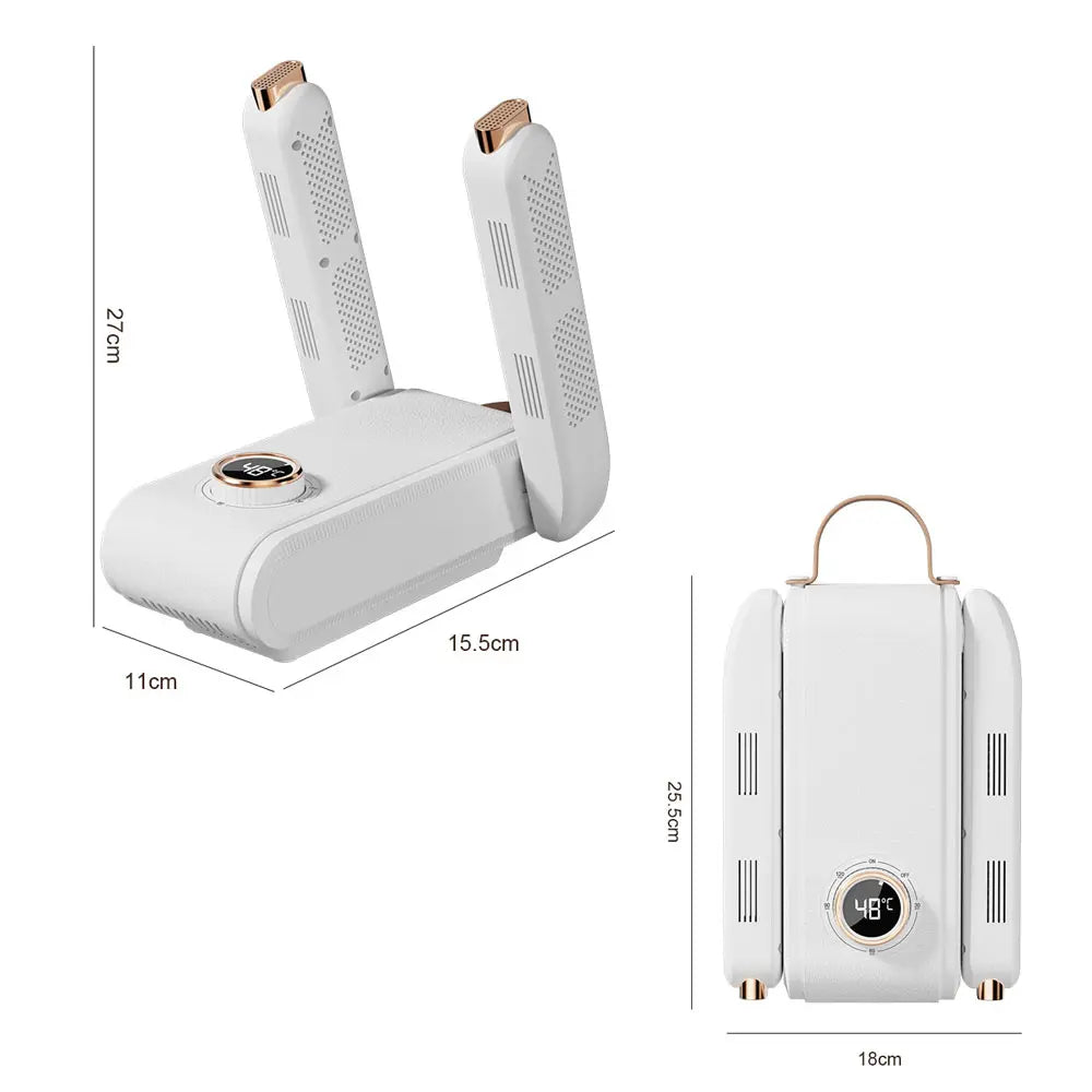 Mrorea 360° Digital Hot Air Shoe Dryer with Temperature Display