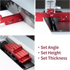 Mrorea 14-Piece Precision Aluminum Setup Blocks for Woodworking