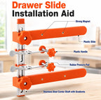 Cabinet drawer slide alignment with Mrorea installation bracket