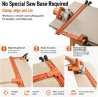 Mrorea Aluminum Alloy Circular Saw Guide Rail