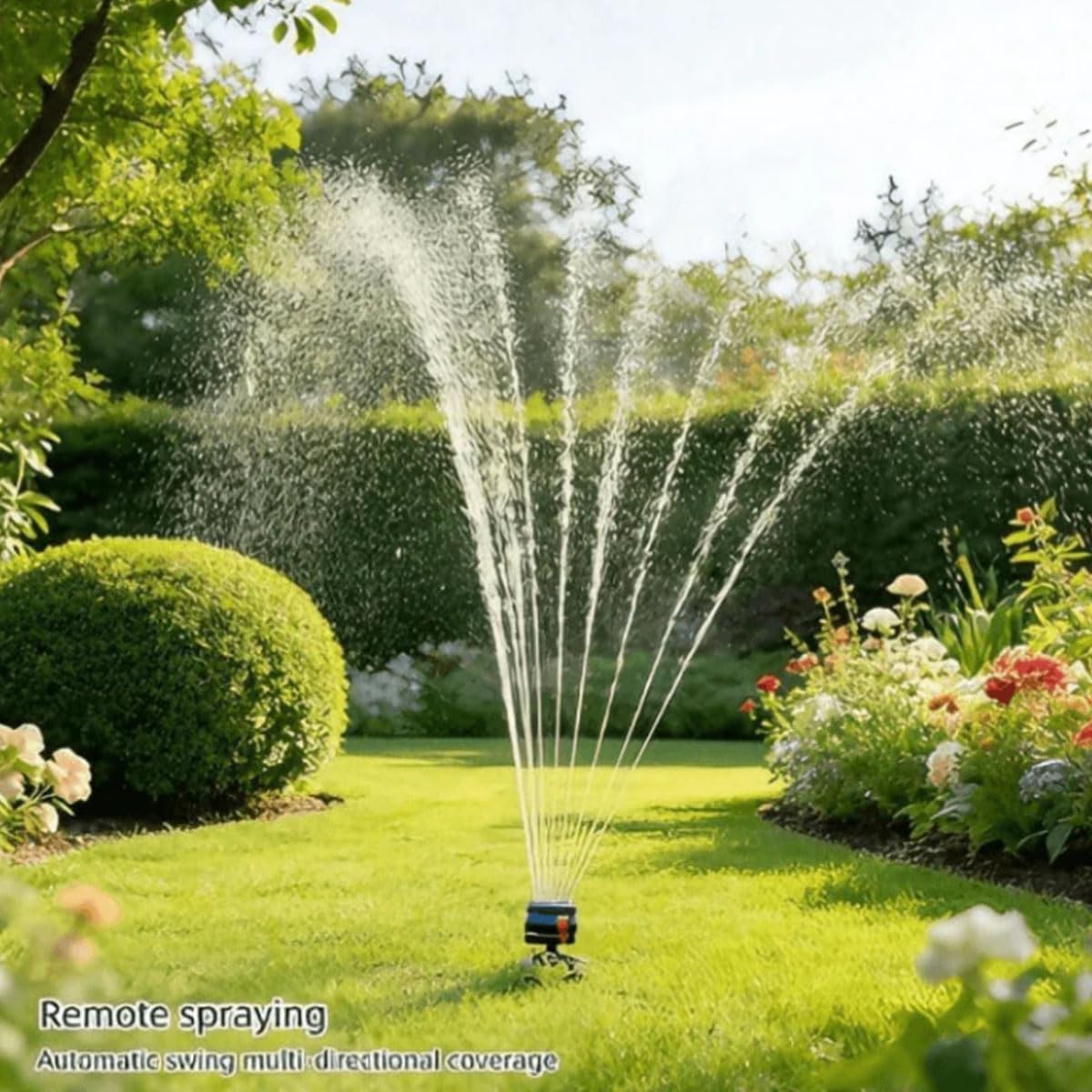 Mrorea Wide-Coverage Adjustable Oscillating Lawn Sprinkler