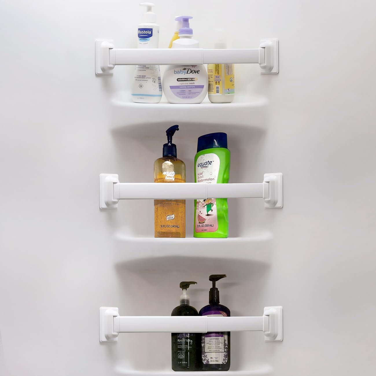 Mrorea RV Shower Caddy Corner Storage Rustproof Aluminum Bar