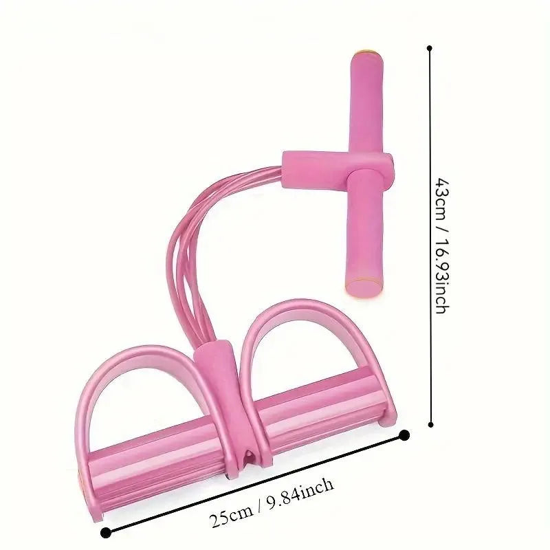 Mrorea 6-Tube Foot Pedal Resistance Band Trainer for fitness workout and wellness routine image 8