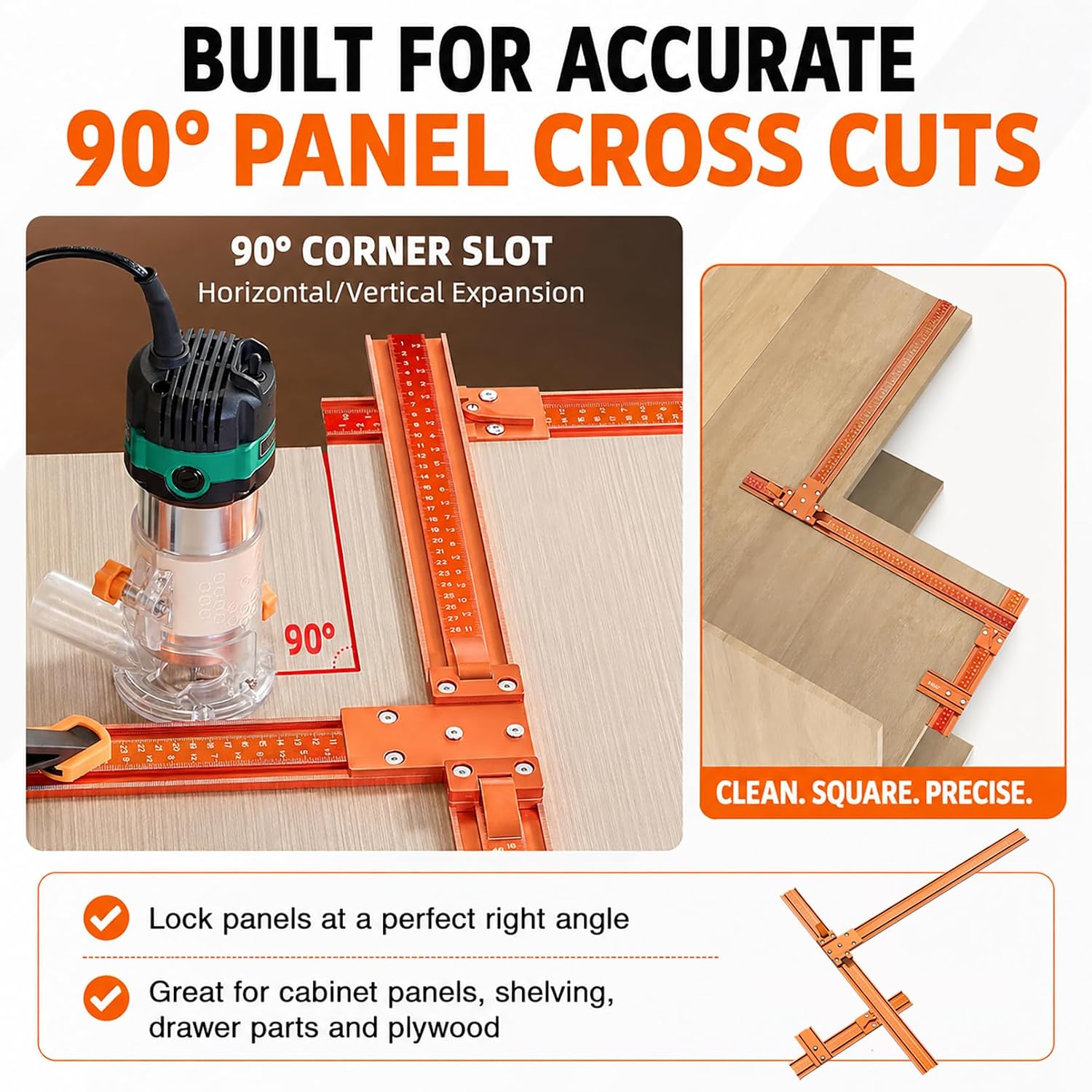 Mrorea Aluminum Alloy Circular Saw Guide Rail