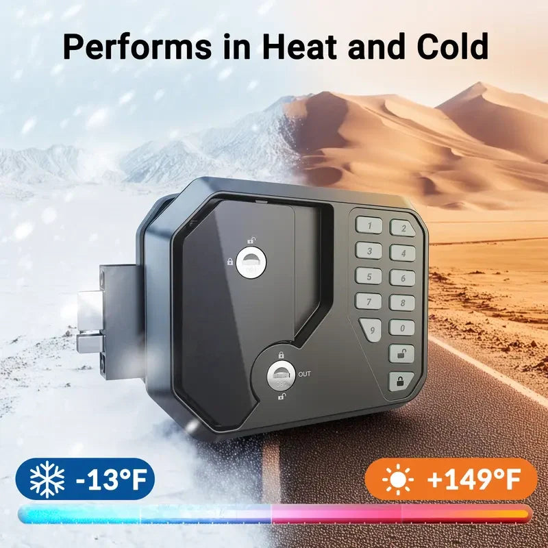 Mrorea Remote Control Bluetooth Fingerprint RV Door Lock(Fits Most Models)