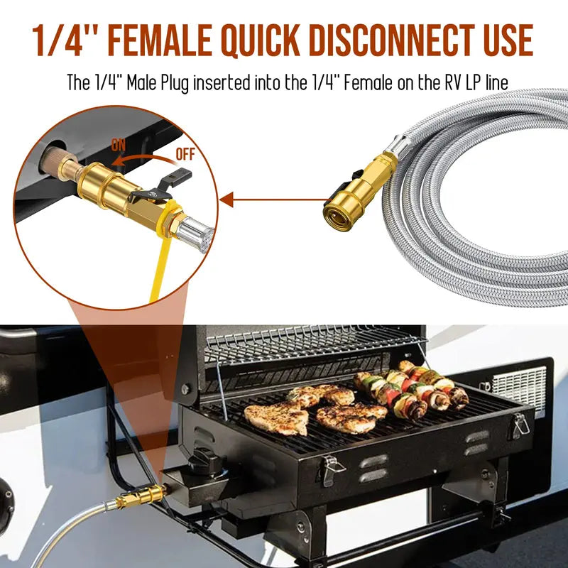 Mrorea Low-Pressure Quick-Connect RV Propane Hose