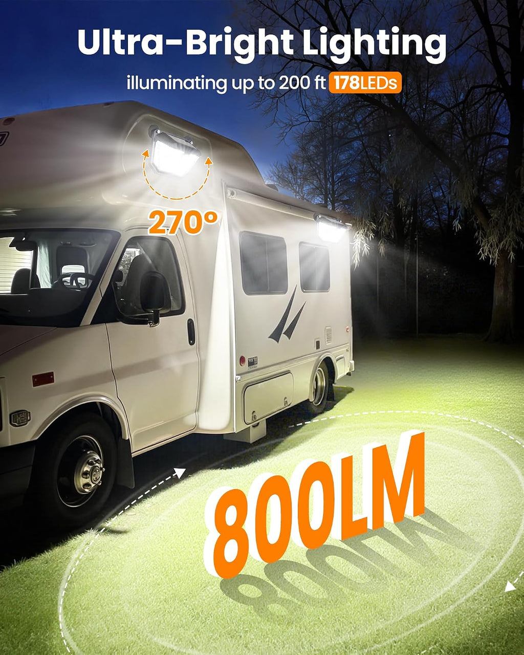 Mrorea Magnetic RV Solar Lights