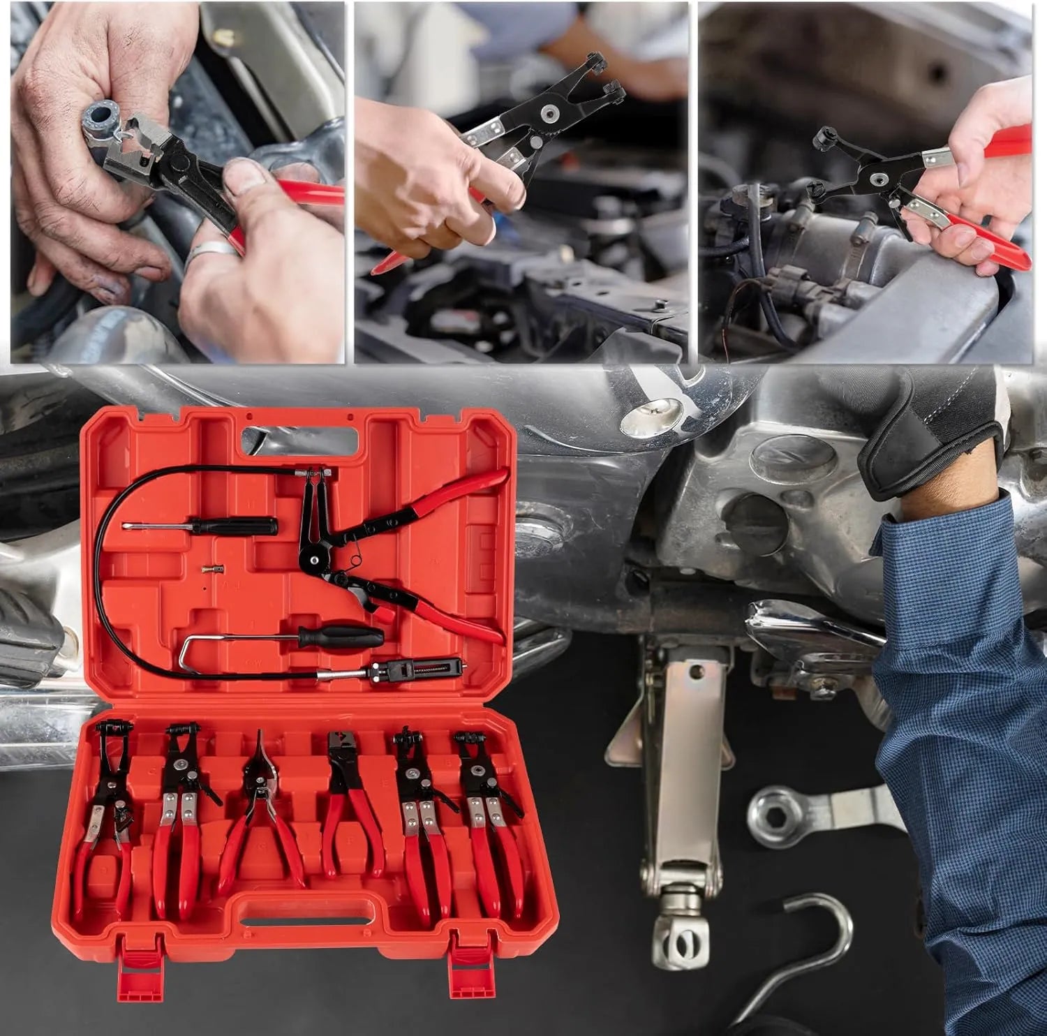 Mrorea Flexible Hose Clamp Pliers Set