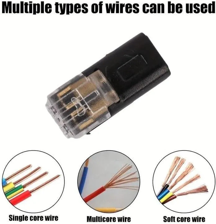 Mrorea Double Wire Quick Clip Plug-In Connector Set