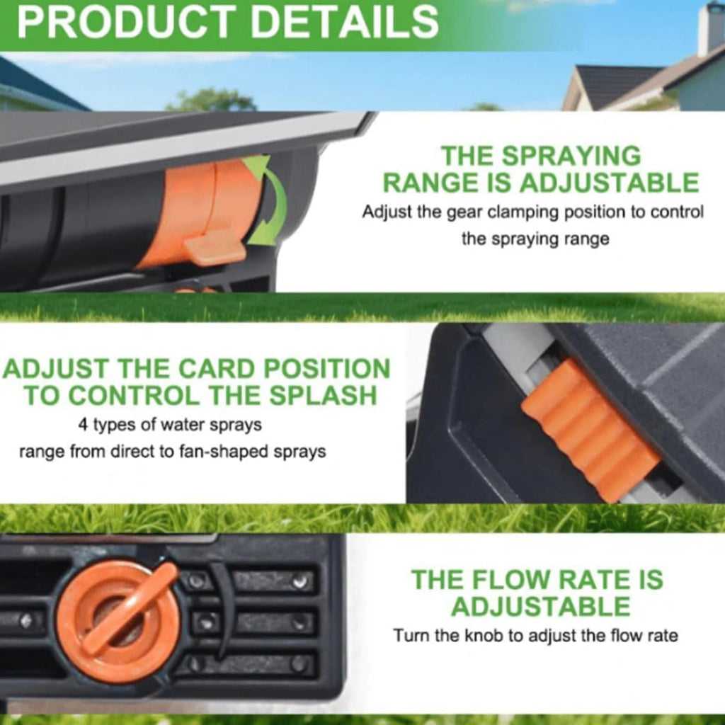 Mrorea Wide-Coverage Adjustable Oscillating Lawn Sprinkler