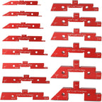 Mrorea 14-Piece Precision Aluminum Setup Blocks for Woodworking