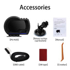 Car HUD Head Up Display P6, OBD+GPS Smart Gauge, Works Great for Most Cars (Black)