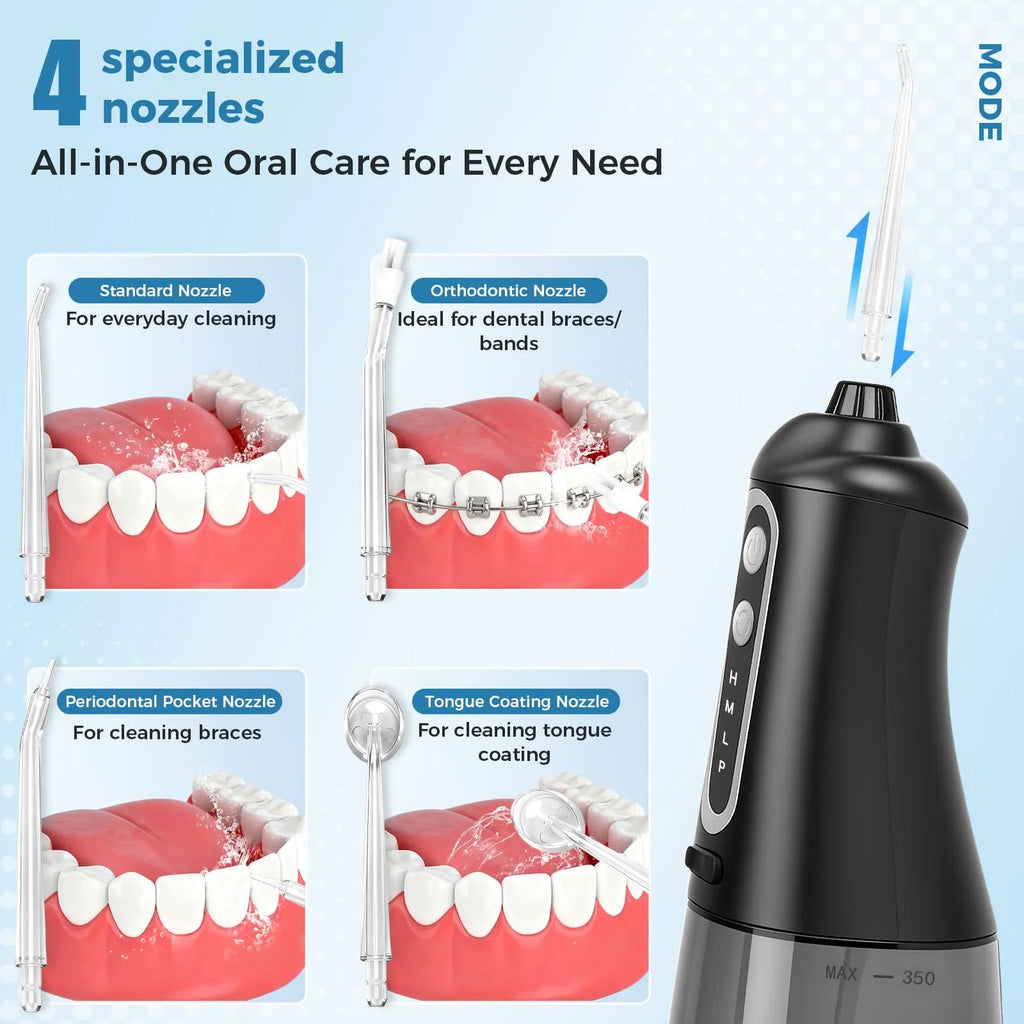 Mrorea Cordless Rechargeable Water Dental Flosser