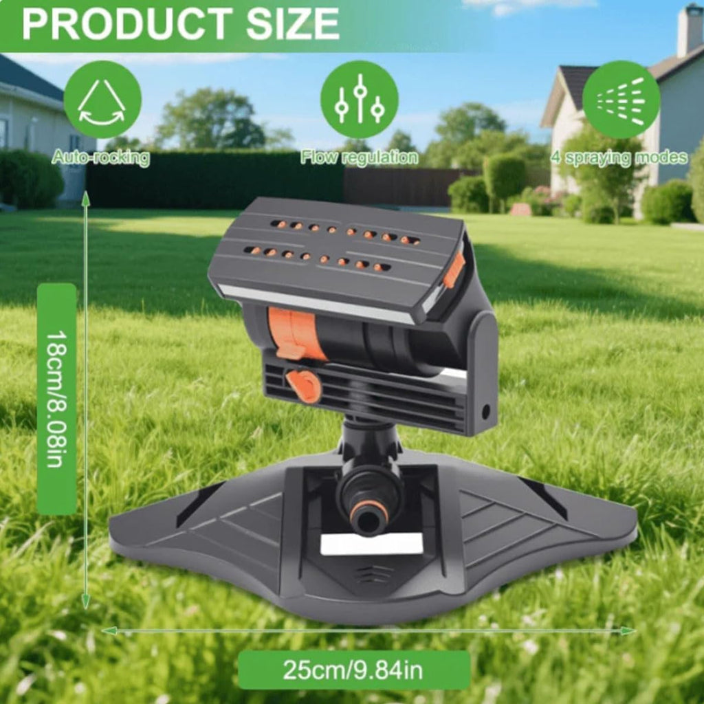 Mrorea Wide-Coverage Adjustable Oscillating Lawn Sprinkler
