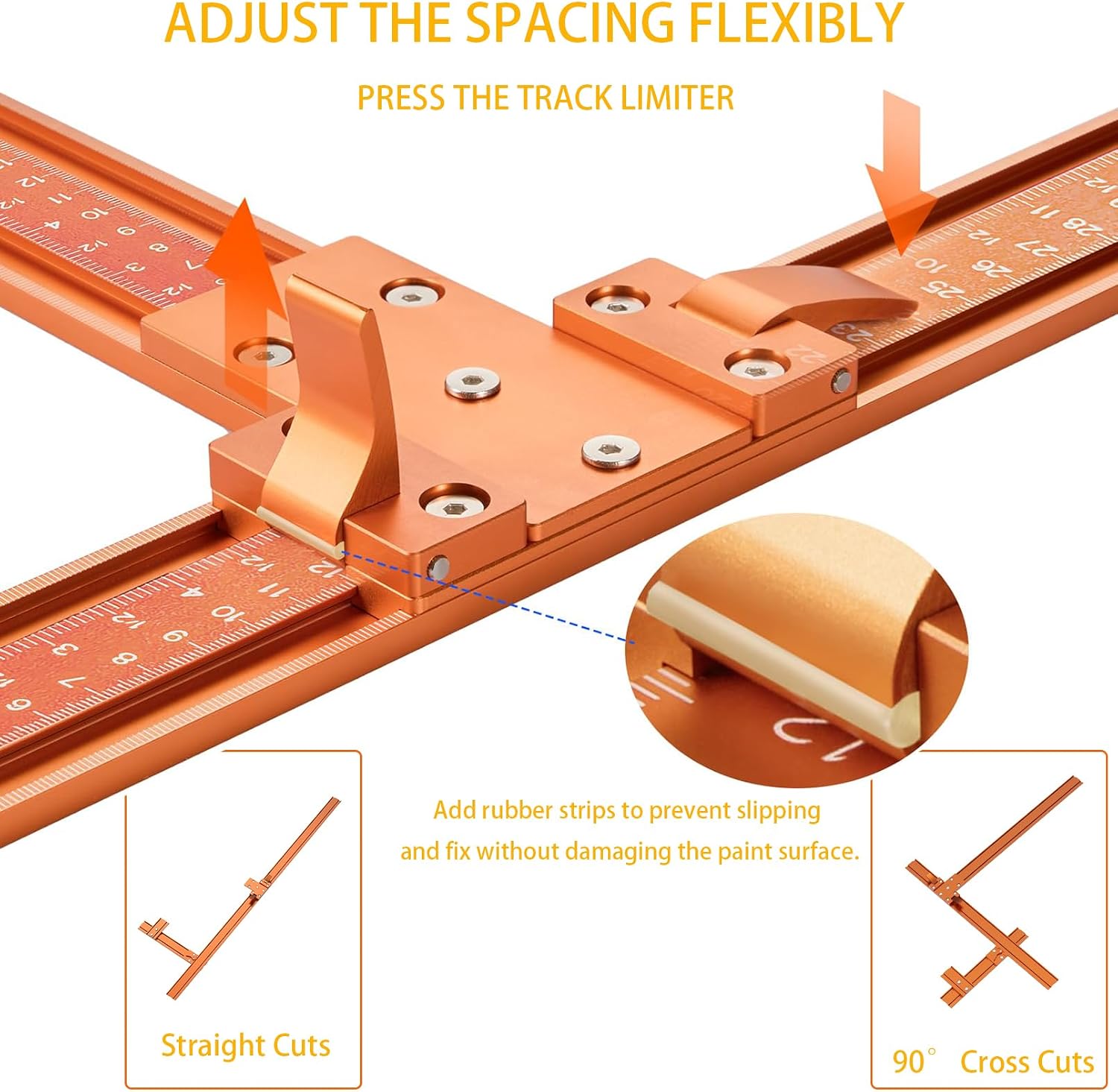 Mrorea Aluminum Alloy Circular Saw Guide Rail