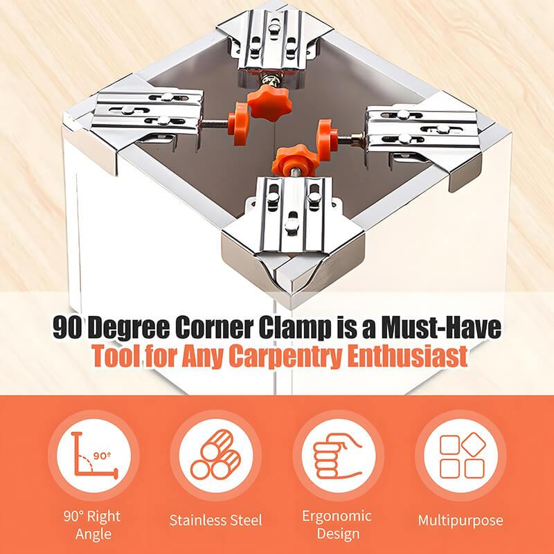 Mrorea Corner Clamp 90 Degree Angle Clamp - Steel - Multipurpose