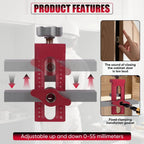 Mrorea cabinet door mounting jig for one-person hinge alignment image 4