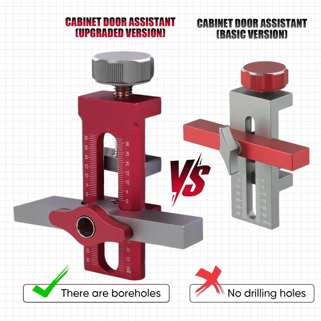 Mrorea cabinet door mounting jig for one-person hinge alignment image 5