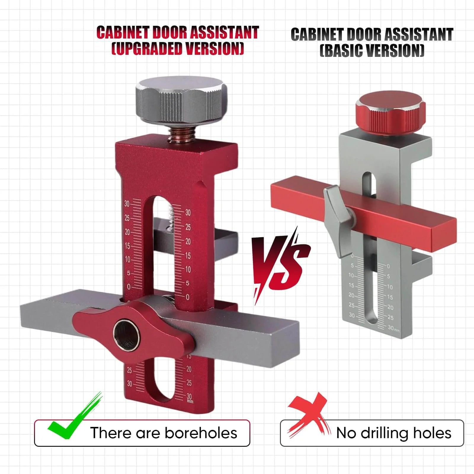 Mrorea Cabinet Door Mounting Jig Installation Positioner Tools
