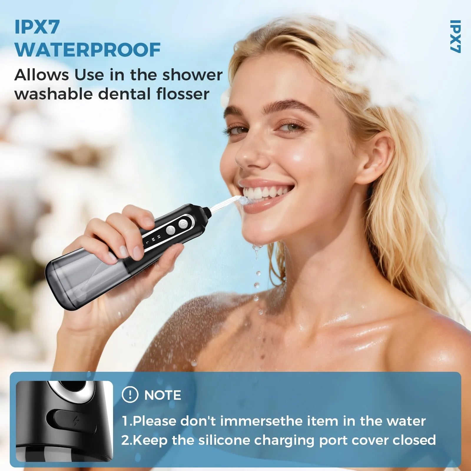 Mrorea Cordless Rechargeable Water Dental Flosser